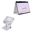 BoxWave Stand and Mount Compatible with Acer Chromebook Plus Spin 514 (CP514-5H) - Executive VersaView Stand, Ergonomic Adjustable Viewing Angle Metallic Riser - Metallic Silver view 1
