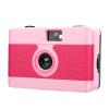 XUMIUZIY 35mm Film Camera, Vintage Style Reusable Camera with Built in Flash, for Travel Photography and Special Events (Pink) view 1
