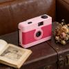 XUMIUZIY 35mm Film Camera, Vintage Style Reusable Camera with Built in Flash, for Travel Photography and Special Events (Pink) view 2