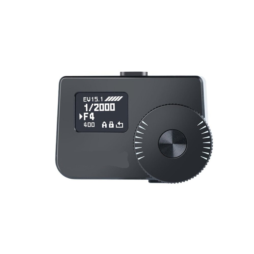 AH-M1 Light Meter 0.66" OLED Screen Real-time Metering ISO5-ISO6400 for Camera Photography Shooting(AH-M1 Black)