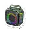 Aoresac Portable RGB Wireless Speaker, 30W High Power with BT 5.4 Technology, Strong Bass and RGB Lights for Party, Travel (Green) view 2