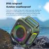 Aoresac Portable RGB Wireless Speaker, 30W High Power with BT 5.4 Technology, Strong Bass and RGB Lights for Party, Travel (Green) view 3