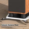 BONKZEBU Standing Speaker Spike Feet, Shockproof Adjustable Aluminum Alloy Isolation Feet for Speakers, with Fixing Screws, for Bookshelf Subwoofer Amplifier 4pcs view 2