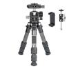 Compatible for DSLR, Mini Carbon Fiber Camera Tripod Portable Lightweight Tabletop Tripod GX2 Travel Tripod Max Load 10kg(Add Holder) view 1
