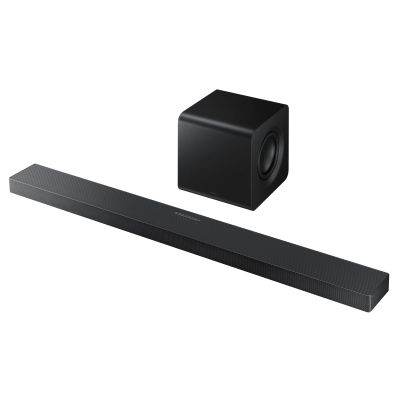 Samsung 3.1.2ch Soundbar, HW-QS700F, with Wireless Subwoofer, Wireless Dolby Atmos, Q-Symphony & Convertible Fit Design for TV, Movie & Gaming
