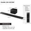 Samsung 3.1.2ch Soundbar, HW-QS700F, with Wireless Subwoofer, Wireless Dolby Atmos, Q-Symphony & Convertible Fit Design for TV, Movie & Gaming view 3