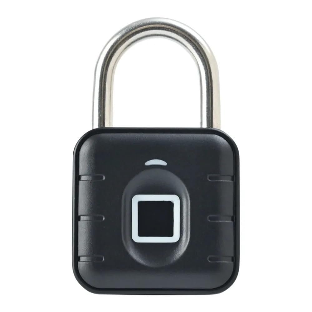 OFAPLFKUR Keyless Fingerprint Lock Waterproof Intelligent Safety Smart Padlock Anti-Theft Zinc Alloy Electronic Door Lock House Unlock(Style-A)
