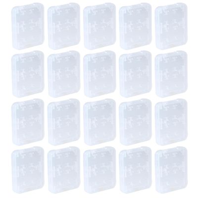 Zerodeko 20pcs Memory Card Storage Box Organizer with 8 Slots, Portable Flash Card Keeper Case Holder for Travel and Electronics Accessories Storage