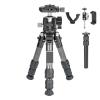 Compatible for DSLR, Mini Carbon Fiber Camera Tripod Portable Lightweight Tabletop Tripod GX2 Travel Tripod Max Load 10kg(Complete Kit) view 1