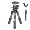 Compatible for DSLR, Mini Carbon Fiber Camera Tripod Portable Lightweight Tabletop Tripod GX2 Travel Tripod Max Load 10kg(Add Column Bracket) view 1
