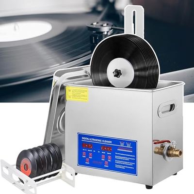 Vinyl Record Cleaning Machine, 6L Ultrasonic Cleaner, Cleans 1-6 Records Automatically, No Damage to Surface, Deep Cleaning System