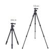 Compatible for AOKA, CMP163CL Carbon Fiber Tripod with KB20 Ball Head, 3-Section Portable Stand, Max Load 3kg, 1360mm Max Height view 4