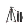 Compatible with 501 Mount, 74" Video Tripod with Fluid Head and Smooth Friction Damping, All-Metal Camera Tripod for Filming and Recording view 1