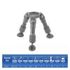 Compatible for DSLR, HH75AV Aluminium Video Tripod Stand Without Head, 75mm Ball Bowl, 2-Section Max Load 75KG(HH75AV) view 2