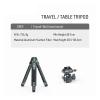 Compatible for DJI, New Telescopic Carbon Fiber Camera Tripod Desktop W 1/4 Ballhead for Ronin RS4 MINI Gimbal DSLR Video VLOG(B) view 2