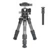 Compatible for DSLR, Mini Carbon Fiber Camera Tripod Portable Lightweight Tabletop Tripod GX2 Travel Tripod Max Load 10kg(Add Center Column) view 1