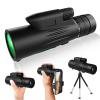10-30x42 Zoom Monocular Telescope for Smartphone - HD for Adults High Powered with Phone Holder Tripod, Portable Telescopes with Clear Low Light Vision for Bird Watching Hiking Travel view 1