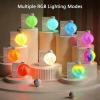 Moonrise Sunrise Alarm Clock with Wake Up Light & RGB Moon Lamp, Dual Alarms, Snooze Function, Night Light for Kids Adults, Bedroom Decor view 2