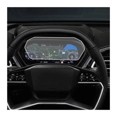 LINGYUE Car GPS Navigation Screen Protector for Q4 E-tron 2022,Instrument Film Screen Protector Dashboard Protection,Tempered Glass Film,B-for Instrument
