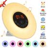 Sunrise Alarm Clock Wake Up Light, Natural Light & 6 Nature Sounds with FM Radio, Snooze Function, Multicolor Mood Lamp for Bedroom, Compact Touch Control view 2