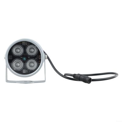 Infrarad LED Illuminator 850nm IP42 Waterproof Security Light with 50m Range and 90 Beam Angle for CCTV Camera Outdoor Surveillance