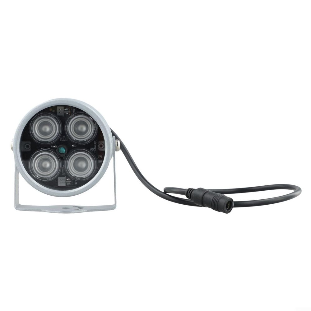 Infrarad LED Illuminator 850nm IP42 Waterproof Security Light with 50m Range and 90 Beam Angle for CCTV Camera Outdoor Surveillance