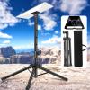 BONKZEBU Stainless Steel Tripod Stand Mount, Heavy Duty Adjustable Satellite Tripod Mounting Kit with Pole Adapter, for Gen 3 Dish Campground Flat Roof Installation view 3