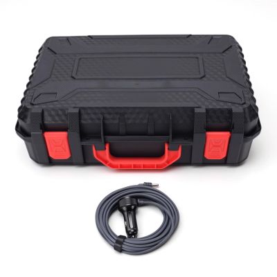 BONKZEBU Mini Case Hard Satellite Case, Water Proof Protective Storage Box with 5M Car Charger to DC Power Cord, for Outdoor RV Off Road Vehicle