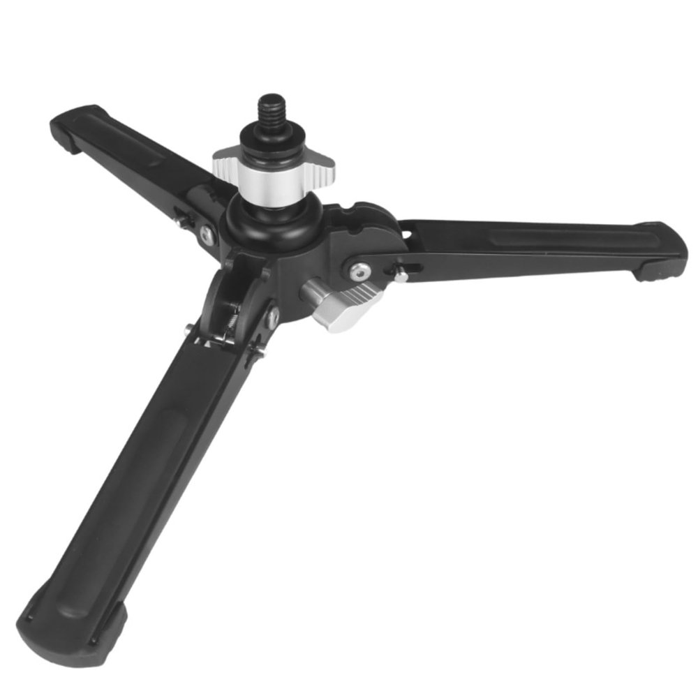 Foldable Aluminum Alloy Tripod Features a Quick-Release Plate and Rotation, Making It Suitable for Professiona Extension Leg