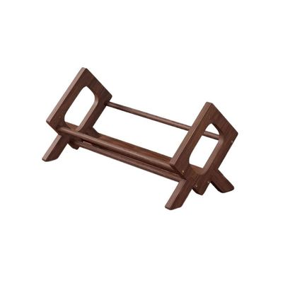 tanyunji001 CD Storage Rack, Tilted Wooden CD Record Rack Three-dimensional Albums Display Shelf for Home Office