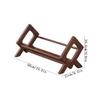 tanyunji001 CD Storage Rack, Tilted Wooden CD Record Rack Three-dimensional Albums Display Shelf for Home Office view 2