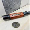 Antique Brass Telescope with Leather Accents  Nautical Spyglass Dcor view 3