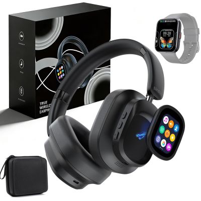 Headphones with Detachable Screen, 2026 New X1 Pro Wireless Headphones, Translator Headset Real Time 169 Language & Accents Bluetooth 6.0,Photo Taking,Flashlight,Alarm Setting,Voice Recording (1PC)