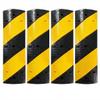 4 Pack 3.3FT Heavy Duty Recycled Rubber Speed Bump, 25,000 Lbs Capacity Each, Modular Design for Easy Installation, Includes 2-Channel Floor Cable Protector for Parking Lots, Warehouses, Schools view 1