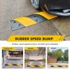 4 Pack 3.3FT Heavy Duty Recycled Rubber Speed Bump, 25,000 Lbs Capacity Each, Modular Design for Easy Installation, Includes 2-Channel Floor Cable Protector for Parking Lots, Warehouses, Schools view 4
