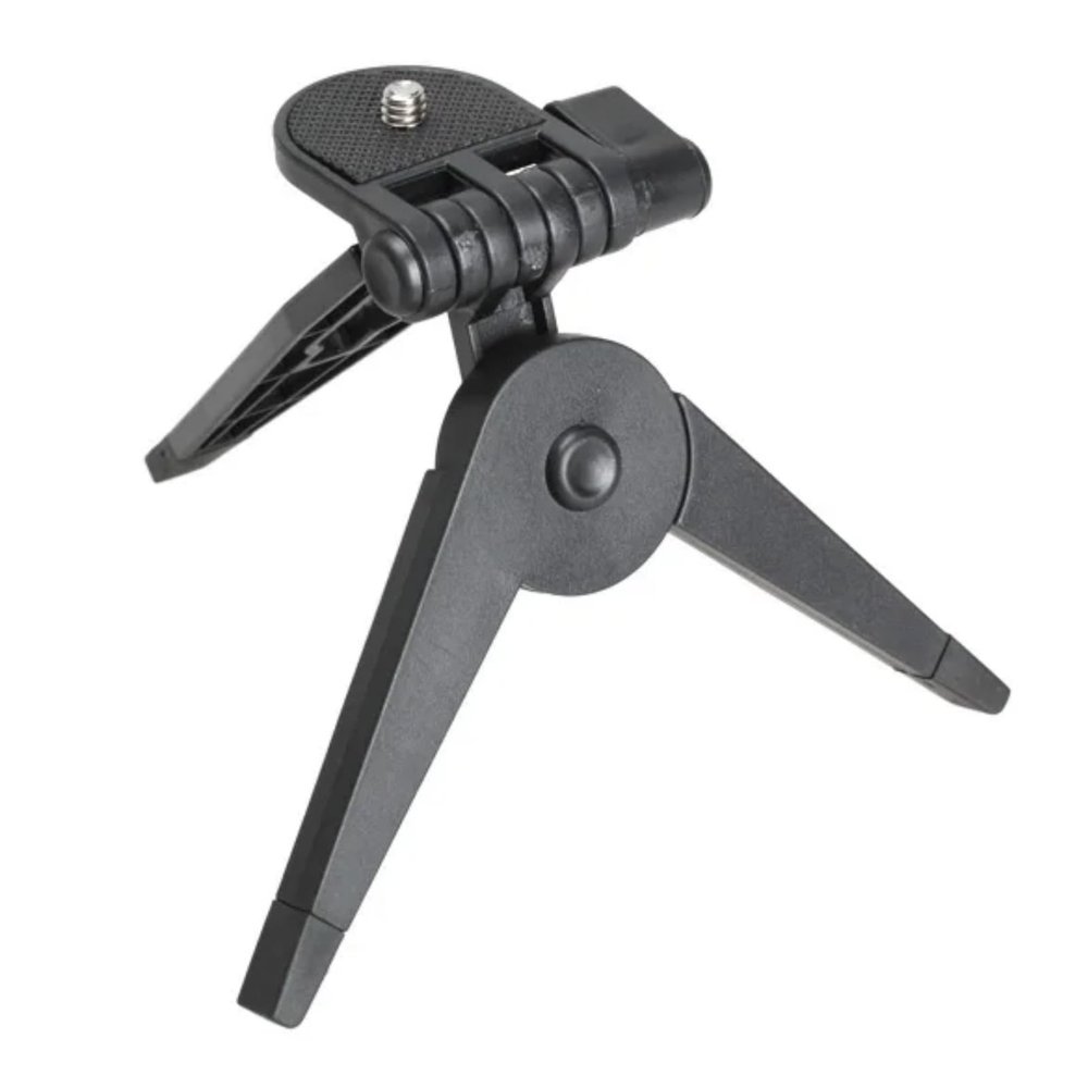 SHYYOULQE Stable Miniature Travel Tripod for Vlog Streaming Photography Compactly Foldable ABS Construction Design 1/4inch Portable Camera Tripod Stand