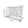 tanyunji001 CD Storage Rack, Desktop Minimalist Stainless Steel Vinyl Record Rack for Living Room Bedroom Office view 2