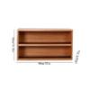 tanyunji001 CD Storage Rack, Double Decker Wooden CD Record Rack Tabletop Albums Display Shelf view 2