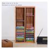 tanyunji001 CD Storage Rack, Double Decker Wooden CD Record Rack Tabletop Albums Display Shelf view 4