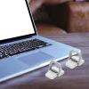Beavorty Metal Laptop Stand 2pcs Small Portable Laptop Riser Silver Mini Notebook Holder Cooling Riser for Desk Office Use view 4
