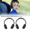 Wisoqu 2 Pack Wireless Car Headphones, Infrared Wireless Headphones with Dual Channel and Soft Ear Pads for Car DVD Rear Entertainment System view 3