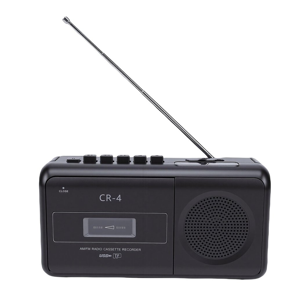 Wisoqu Portable Cassette Player, AM FM Radio Stereo Recorder with USB Playback and Built in Microphone, for Music Lovers and Nostalgic Enthusiasts (US Plug)