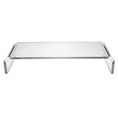 BELLIFFY Acrylic Monitor Riser Stand 40x20x10cm Multifunctional Computer Monitor Stand with Keyboard Storage for Office and Home Desk Organization