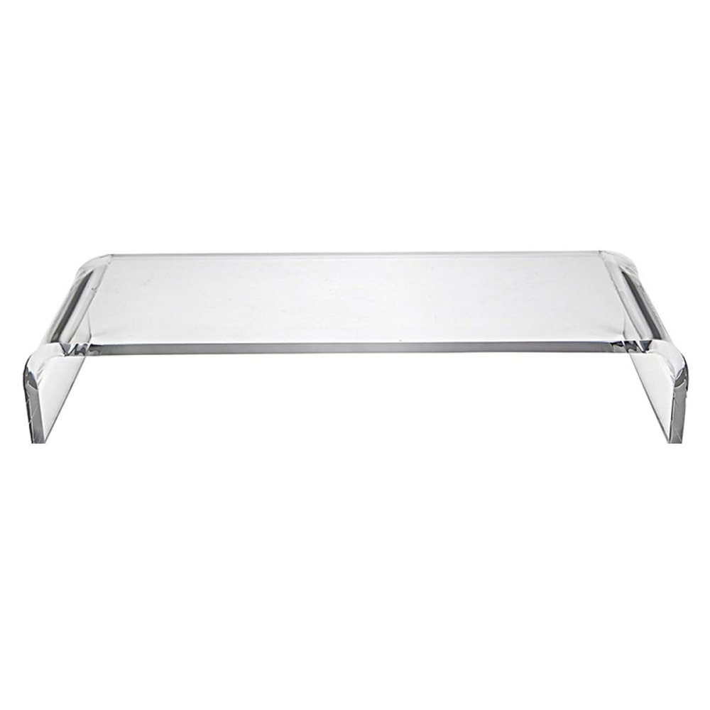 BELLIFFY Acrylic Monitor Riser Stand 40x20x10cm Multifunctional Computer Monitor Stand with Keyboard Storage for Office and Home Desk Organization