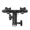 FILFEEL Dual Hot Shoe Flash Mount Holder for Cameras  Sturdy Video Bracket with Design and Umbrella view 3