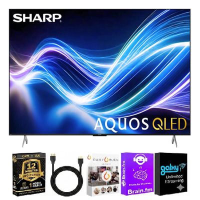 Sharp 4TC75HP7KIT1 75 inch Class AQUOS QLED 4K Ultra HD Xumo Smart TV Quantum Color HDR Motion
