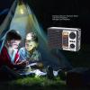 Wisoqu Portable Solar Emergency Radio, AM FM SW Receiver with LED Flashlight and USB Charging, for Camping Hiking Outdoor Emergency view 3