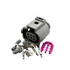 2set Of 6-pin Automotive Waterproof Wire Connector Car Sensor Female Connectors 42121200(Black -2set) view 2