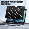 Privacy Screen for Computer Monitor,Magnetic Laptop Security Protector - Computer Privacy Security Film | for Outdoor Travel Airport Home Studio Cafe Workplace view 3