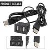 150CM Car Dash USB Panel Extension Adapter Cable for Audio Connection with Dual USB A Type Male Connectors view 2